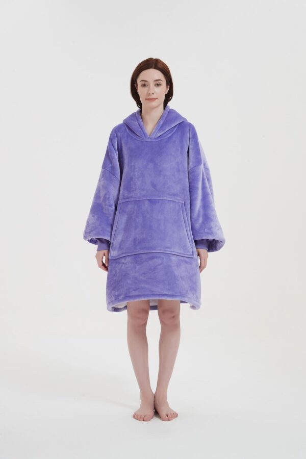 Purple Adult Hooded Blanket