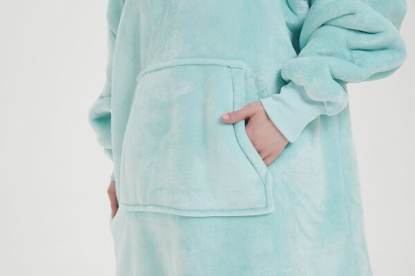 Green Adult Hooded Blanket - 图片 3