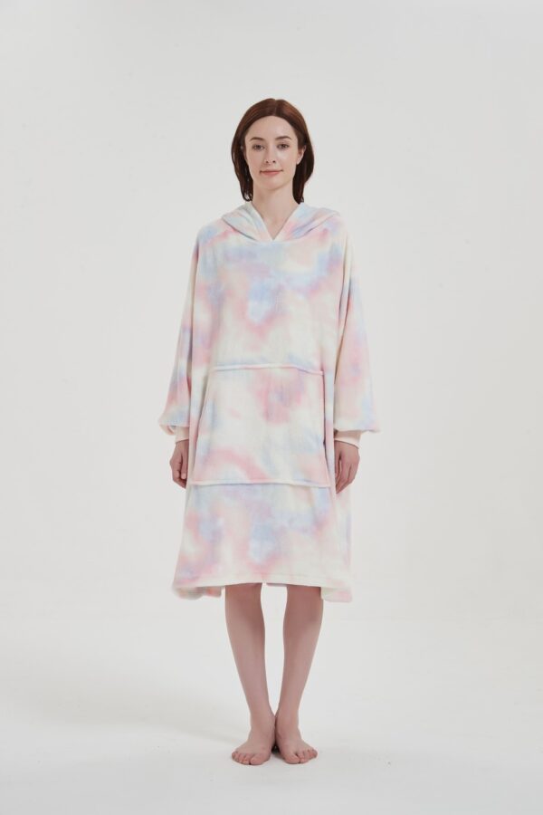 Multicoloured Unicorn Adult Lite Hoodie Blanket