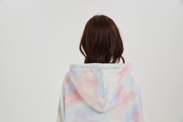 Multicoloured Unicorn Adult Lite Hoodie Blanket - 图片 3