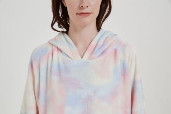 Multicoloured Unicorn Adult Lite Hoodie Blanket - 图片 2